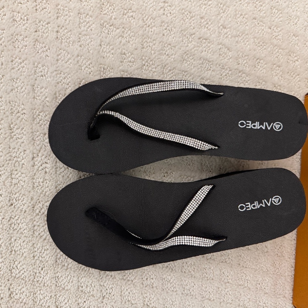 Black and White Women's Sandals